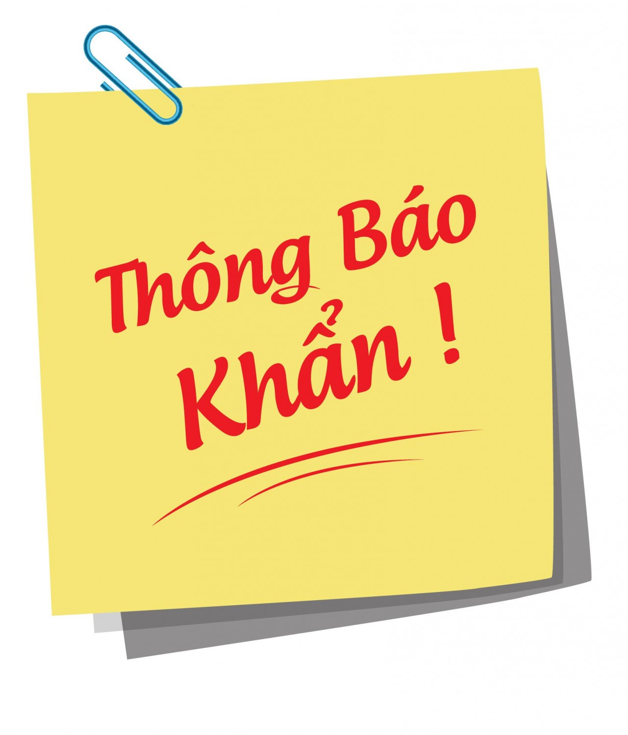 hình THÔNG BÁO KHẨN