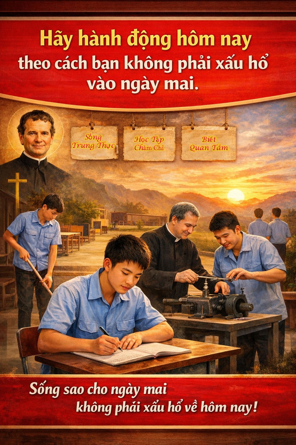 HÃY HÀNH ĐỘNG HÔM NAY THEO CÁCH BẠN KHÔNG PHẢI XẤU HỔ VÀO NGÀY MAI