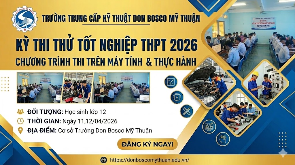 Thi Thử Trên Máy Tính: Trải Nghiệm Thực Tế Giúp Học Sinh Don Bosco Mỹ Thuận Bứt Tốc Trước Kỳ Thi Chính