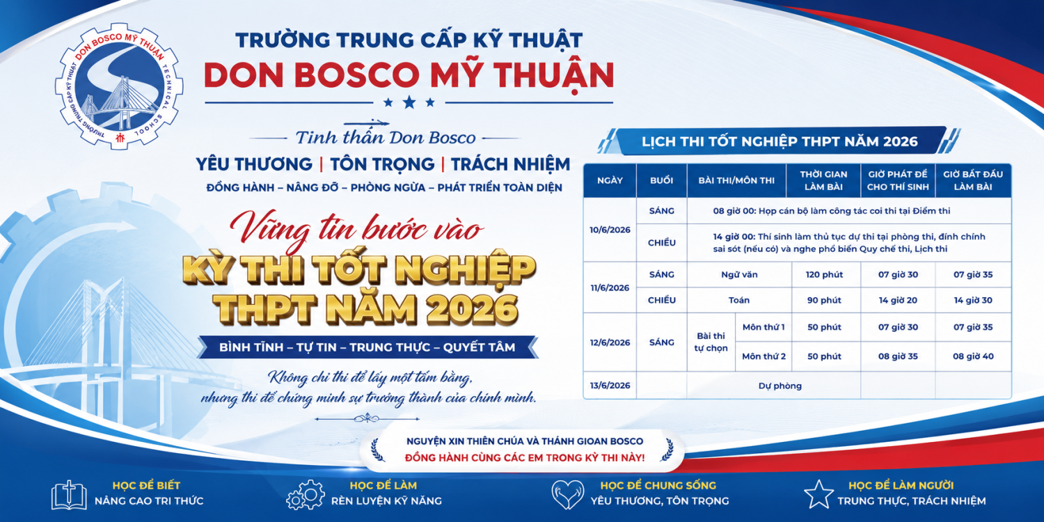 HÀNH TRANG VÀO ĐỜI – VỮNG TIN BƯỚC VÀO KỲ THI TỐT NGHIỆP THPT NĂM 2026